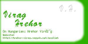 virag hrehor business card